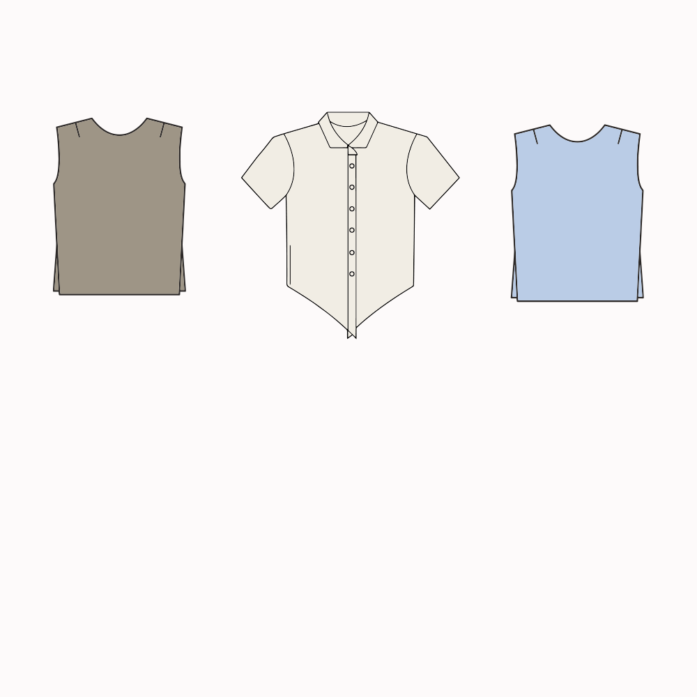 mix and match sustainable outfits animation