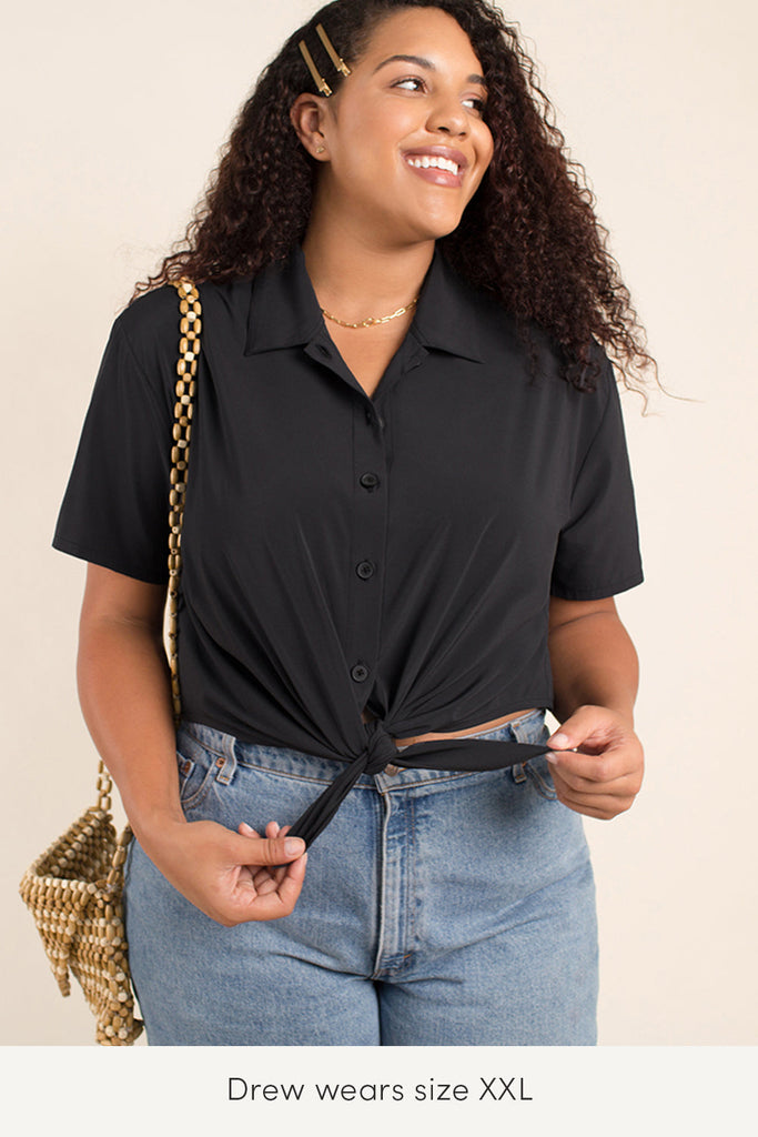 plus size travel top casual look