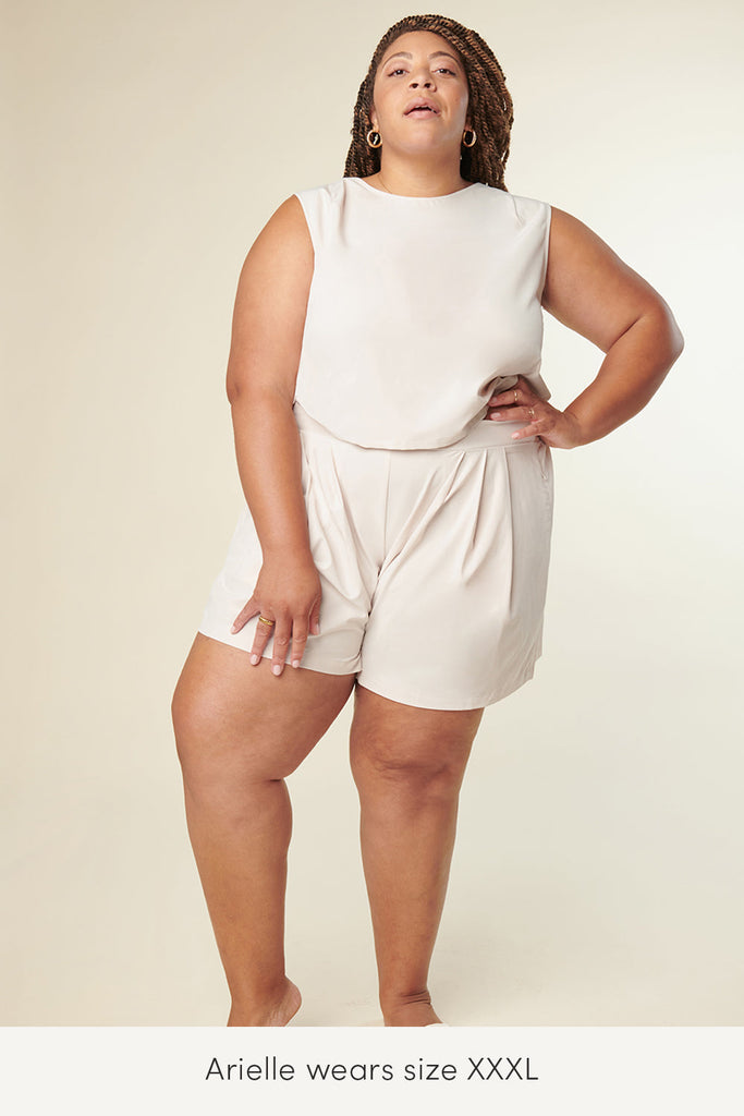plus size comfortable dune shorts from wayre