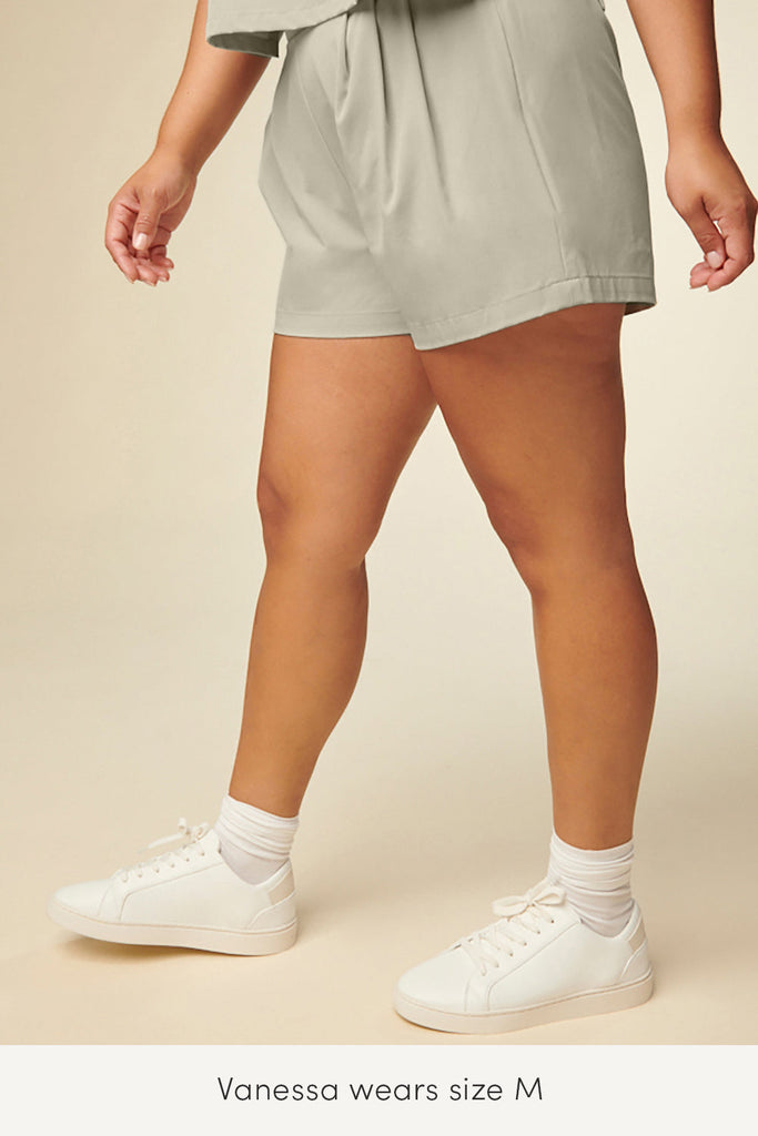 medium shorts perfect for summer in light green color from wayre