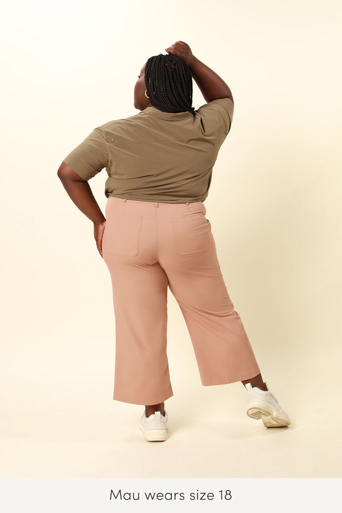 Jetsetter trouser in size 18 rose water color