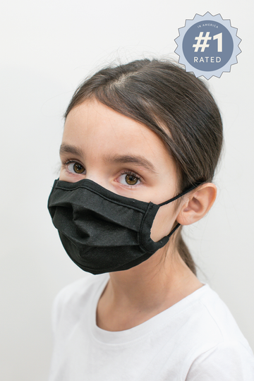 Kids face mask in black