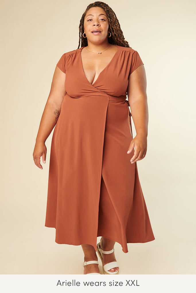 plus size wrinkle resistant summer maxi dress