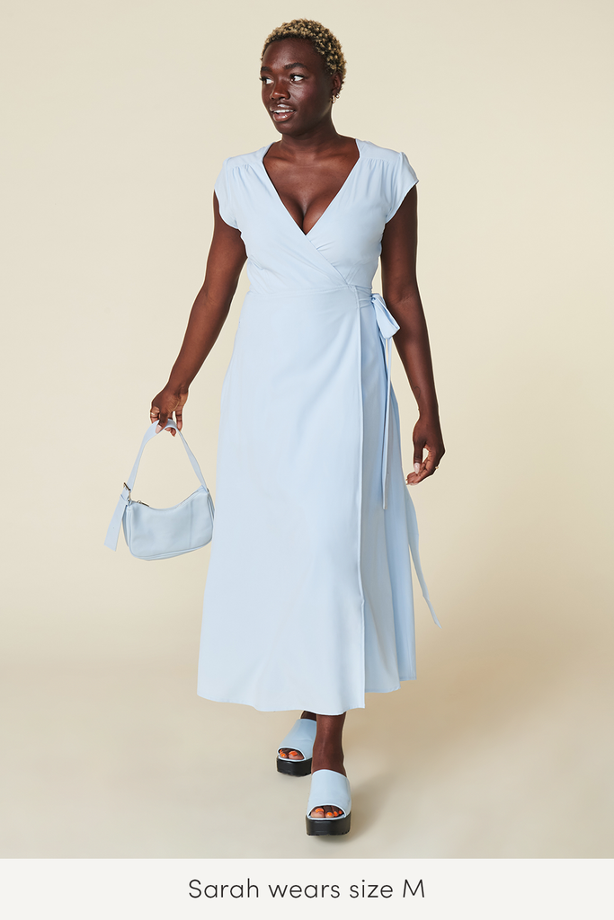 medium size travel maxi dress that is sustainably made