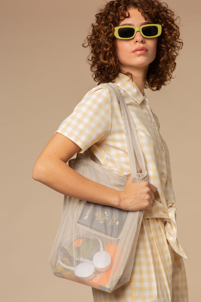 Tripper tote from wayre transparent bag